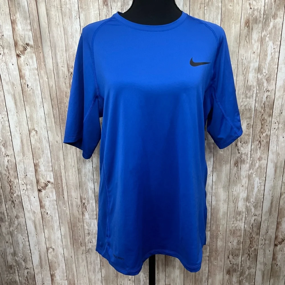 Nike Blue Dri Fit Short Sleeve Tee‎